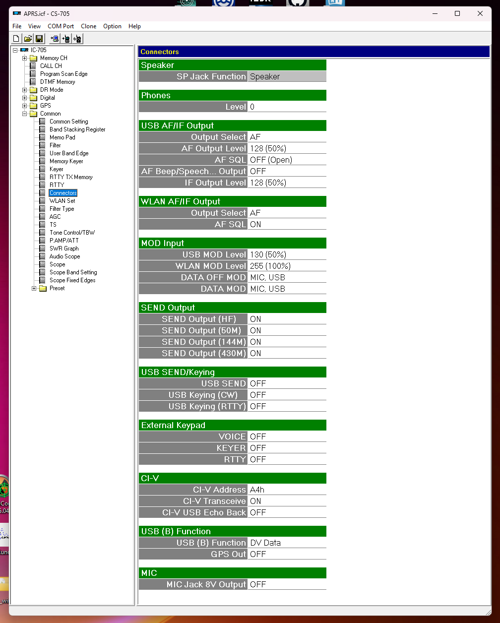 Common > Connections